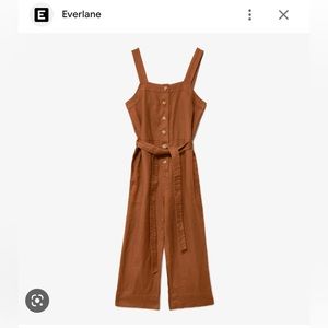Everlane Linen Picnic Jumpsuit Honey Size 4